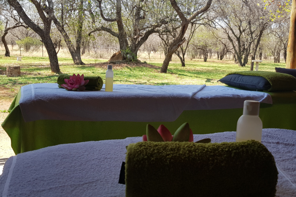 Outdoor bush spa experience with Shazz Mobile Spa at Sun Acres Farm Dinokeng